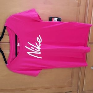 Nike Women's Dri-Fit T-shirt, NWT, Pink, Large